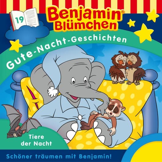 Tonie-Figur Tiere der Nacht aus der Serie Benjamin Blümchen Gute-Nacht-Geschichten