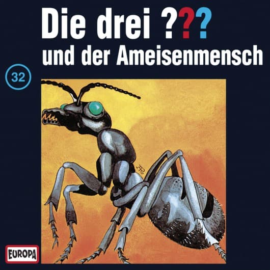 Tonie-Figur und der Ameisenmensch aus der Serie Die drei ???