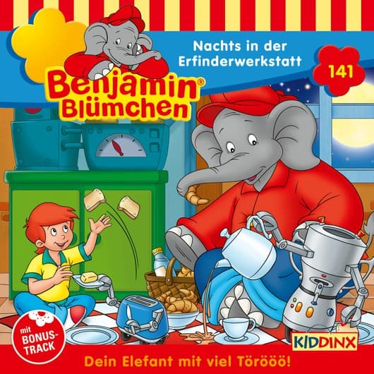Tonie-Figur Nachts in der Erfinderwerkstatt aus der Serie Benjamin Blümchen