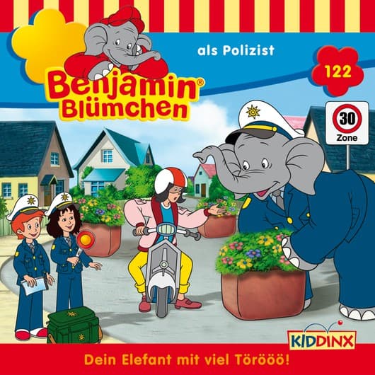 Tonie-Figur als Polizist aus der Serie Benjamin Blümchen