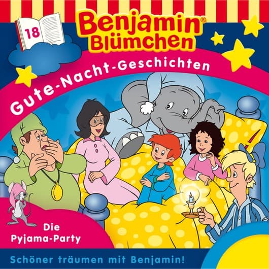 Tonie-Figur Die Pyjama-Party aus der Serie Benjamin Blümchen Gute-Nacht-Geschichten