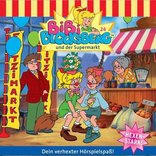Tonie-Figur und der Supermarkt aus der Serie Bibi Blocksberg
