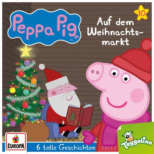 Tonie-Figur Auf dem Weihnachtsmarkt (und 5 weitere Geschichten) aus der Serie Peppa Pig