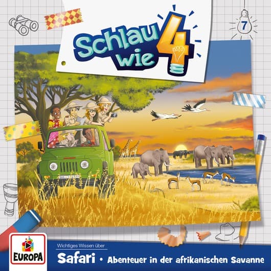 Tonie-Figur Safari. Abenteuer in der afrikanischen Savanne aus der Serie Schlau wie Vier