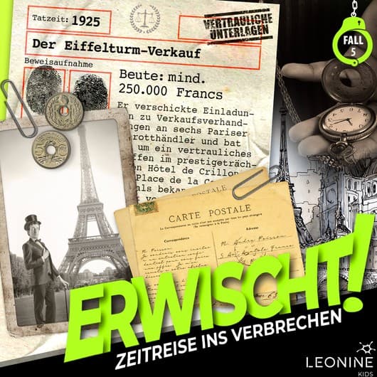 Tonie-Figur Folge 05: Der Eiffelturm-Verkauf aus der Serie Erwischt! Zeitreise ins Verbrechen