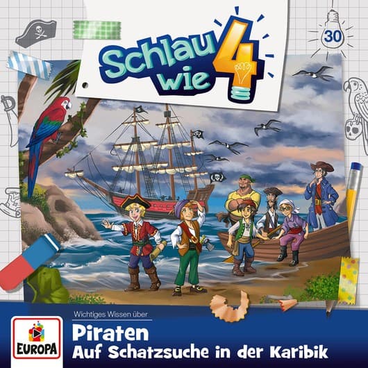 Tonie-Figur Folge 30: Piraten. Auf Schatzsuche in der Karibik aus der Serie Schlau wie Vier