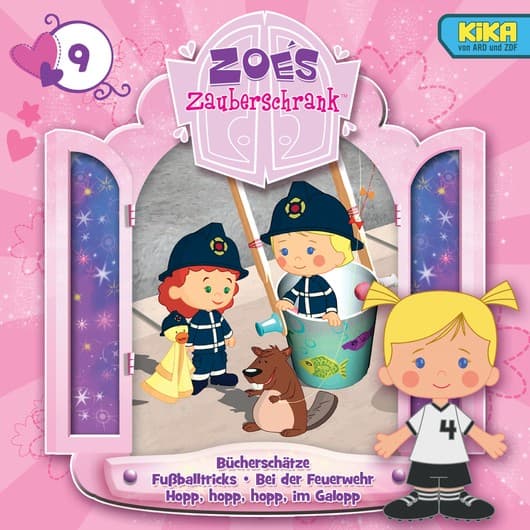 Tonie-Figur Bücherschätze / Fußballtricks / Bei der Feuerwehr / Hopp, hopp, hopp, im Galopp aus der Serie Zoés Zauberschrank