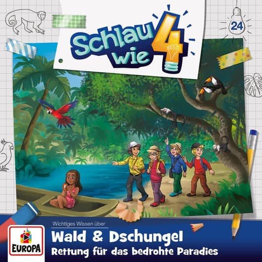 Tonie-Figur Folge 24: Wald & Dschungel - Rettung für das bedrohte Paradies aus der Serie Schlau wie Vier