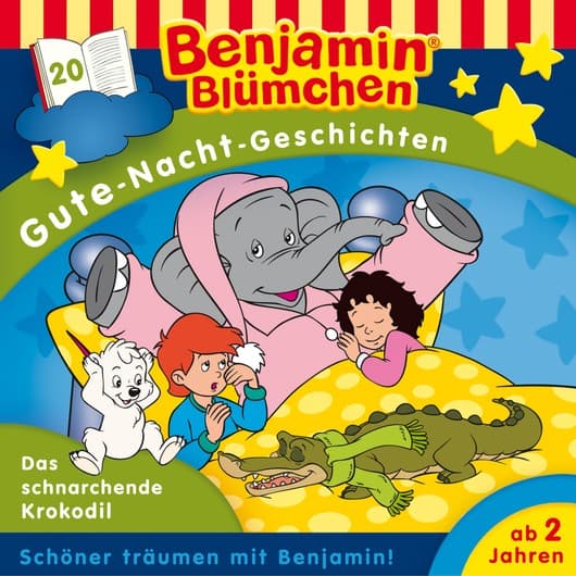 Tonie-Figur Benjamin Blümchen, Gute-Nacht-Geschichten, Folge 20: Das schnarchende Krokodil aus der Serie Benjamin Blümchen