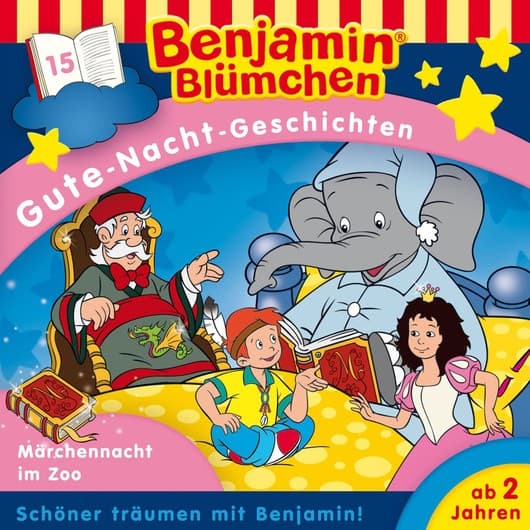 Tonie-Figur Benjamin Blümchen, Gute-Nacht-Geschichten, Folge 15: Die Märchennacht im Zoo aus der Serie Benjamin Blümchen