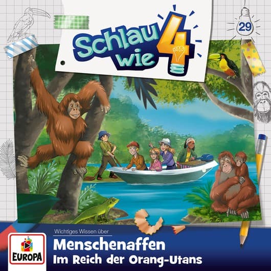 Tonie-Figur Folge 29: Menschenaffen. Im Reich der Orang-Utans aus der Serie Schlau wie Vier