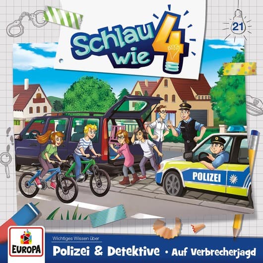 Tonie-Figur Polizei & Detektive - Auf Verbrecherjagd aus der Serie Schlau wie Vier