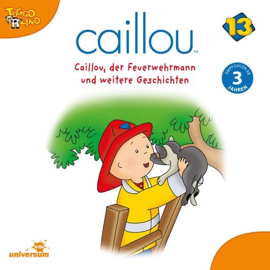 Tonie-Figur Folgen 155-166: Caillou, der Feuerwehrmann aus der Serie Caillou