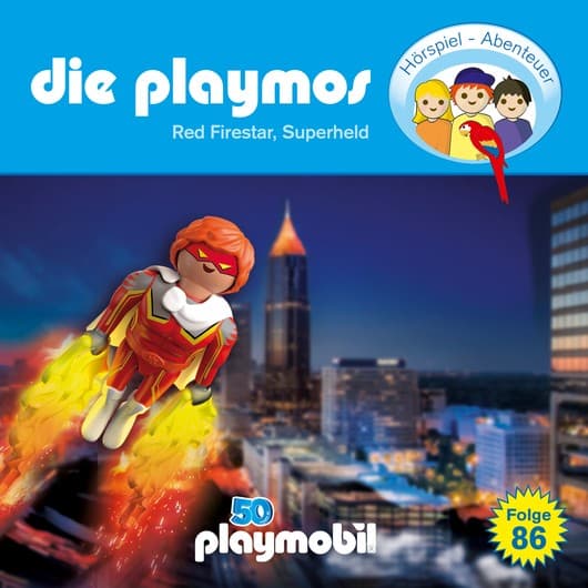 Tonie-Figur Die Playmos - Das Original Playmobil Hörspiel, Folge 86: Red Firestar, Superheld aus der Serie Die Playmos