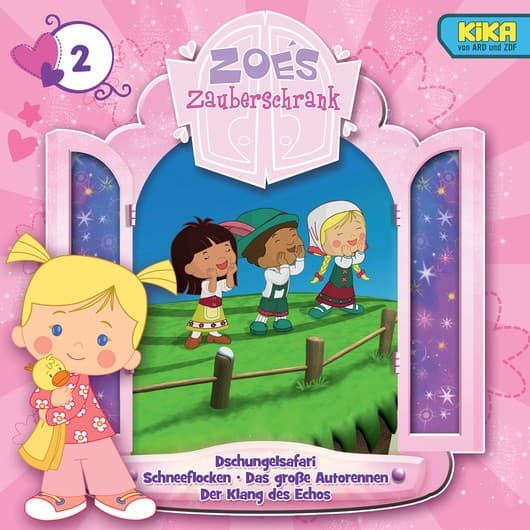 Tonie-Figur Dschungelsafari / Schneeflocken / Das große Autorennen / Der Klang des Echos aus der Serie Zoés Zauberschrank