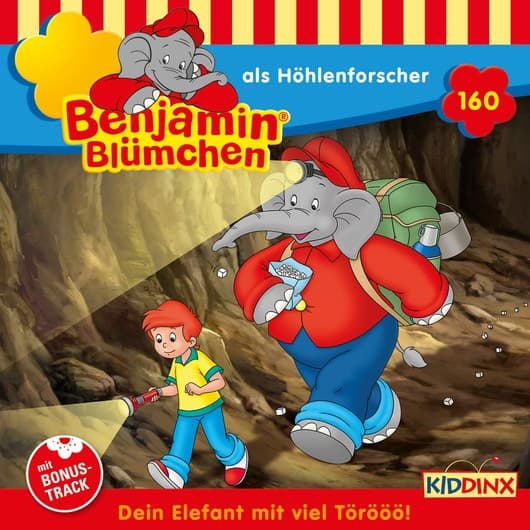 Tonie-Figur Benjamin Blümchen, Folge 160: als Höhlenforscher aus der Serie Benjamin Blümchen