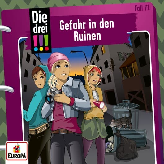 Tonie-Figur Gefahr in den Ruinen aus der Serie Die drei !!!