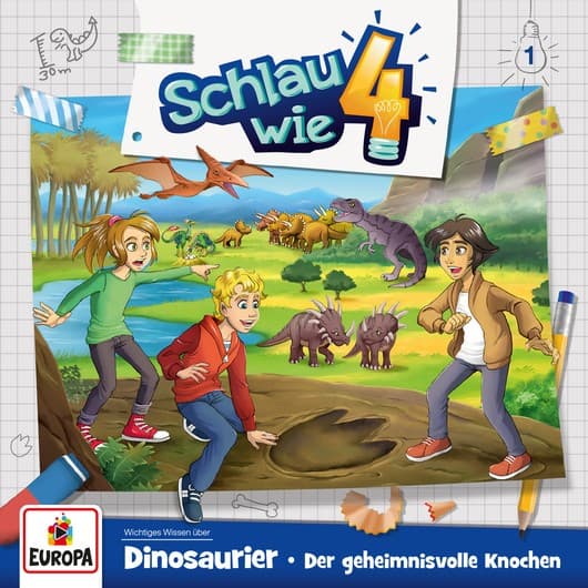 Tonie-Figur Dinosaurier: Der geheimnisvolle Knochen aus der Serie Schlau wie Vier
