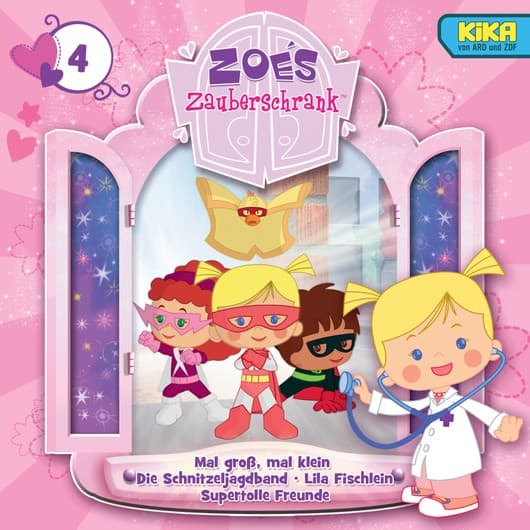Tonie-Figur Mal groß, mal klein / Die Schnitzeljagband / Lila Fischlein / Supertolle Freunde aus der Serie Zoés Zauberschrank