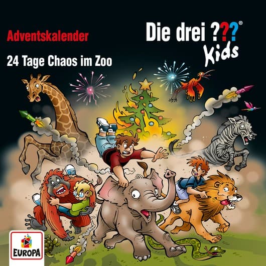 Tonie-Figur Adventskalender - 24 Tage Chaos im Zoo aus der Serie Die drei ??? Kids