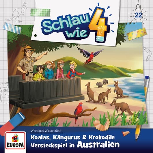 Tonie-Figur Koalas, Kängurus und Krokodile - Versteckspiel in Australien aus der Serie Schlau wie Vier