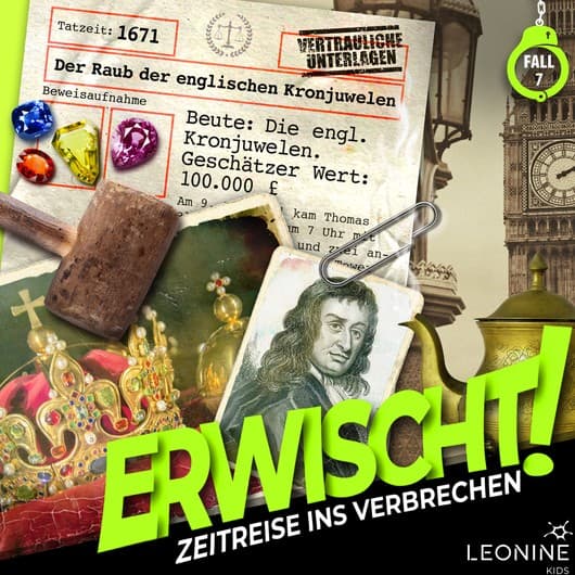 Tonie-Figur Folge 07: Der Raub der englischen Kronjuwelen aus der Serie Erwischt! Zeitreise ins Verbrechen