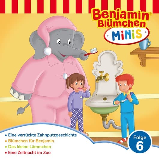 Tonie-Figur Benjamin Blümchen, Benjamin Minis, Folge 6: Eine verrückte Zahnputzgeschichte aus der Serie Benjamin Blümchen